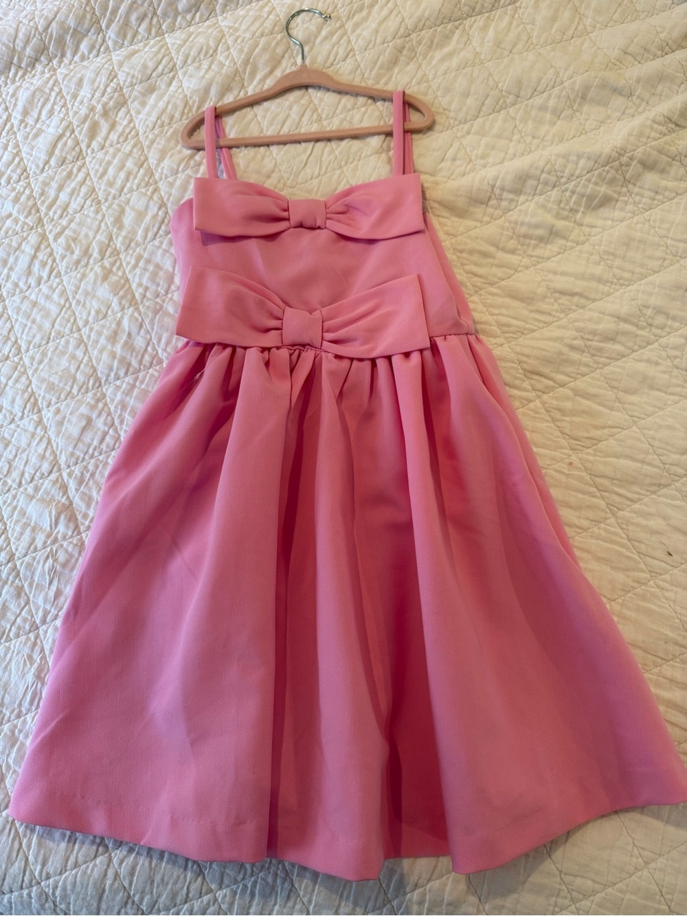Janie and Jack Pink Bow-Front Sleeveless Party Dress
